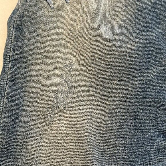 INC Denim Jeans 2 Petite Boyfriend Fit Floral Embroidered Distressed Blue - Picture 8 of 11